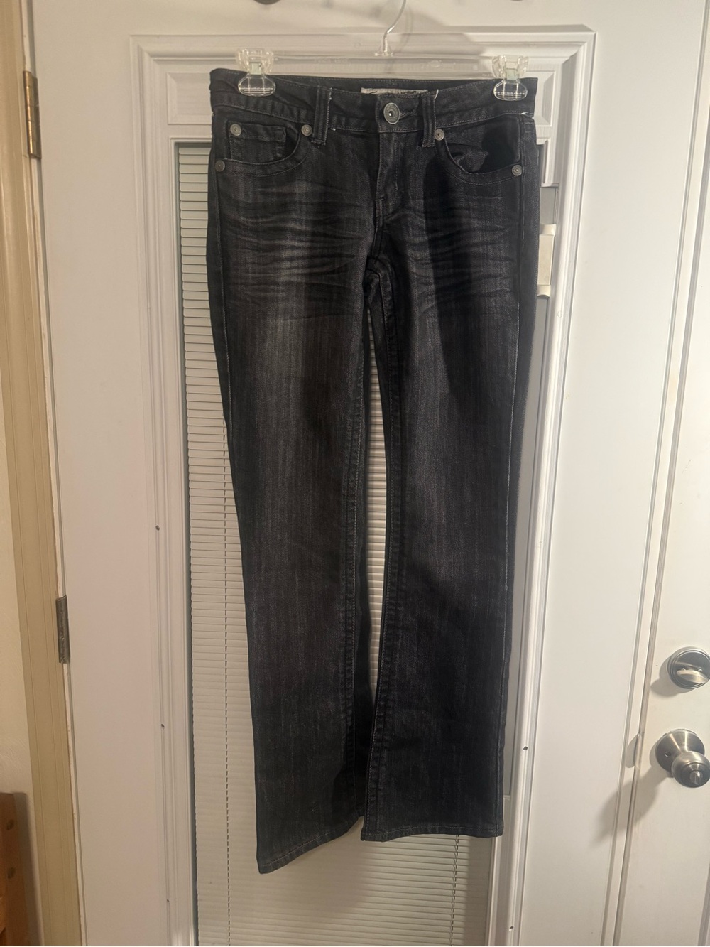 Women's Black Washed Bootcut Jeans